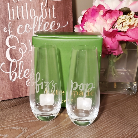 Kate Spade Two Of A Kind Stemless Glasses - Picture 2 of 2